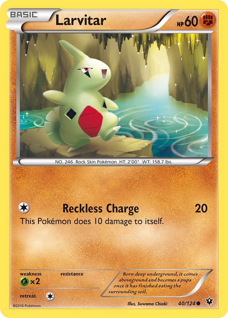 Larvitar (40/124) [XY: Fates Collide] | Cracking-Singles