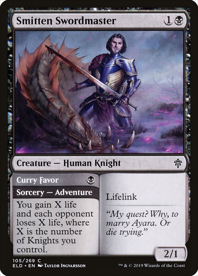 Smitten Swordmaster // Curry Favor [Throne of Eldraine] | Cracking-Singles