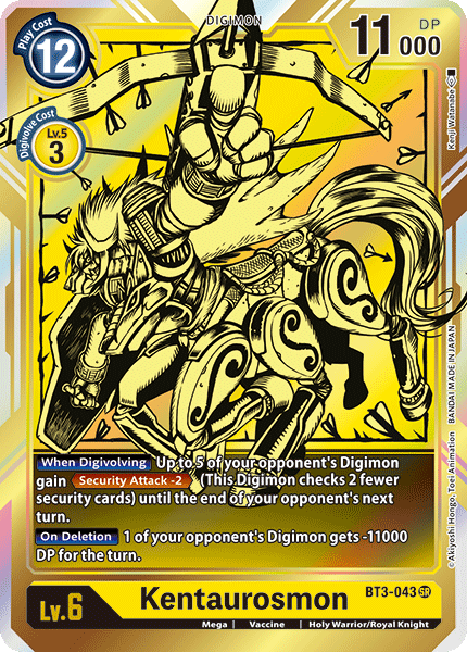 Kentaurosmon [BT3-043] (Alternate Art) [Release Special Booster Ver.1.0] | Cracking-Singles