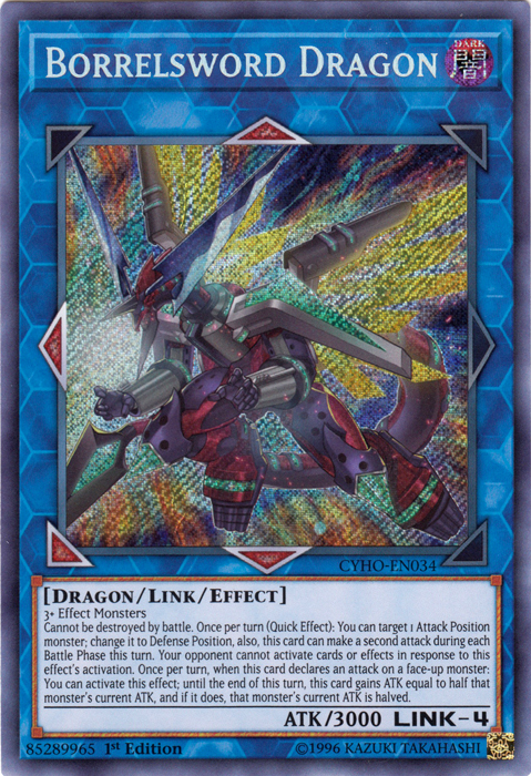 Borrelsword Dragon [CYHO-EN034] Secret Rare | Cracking-Singles