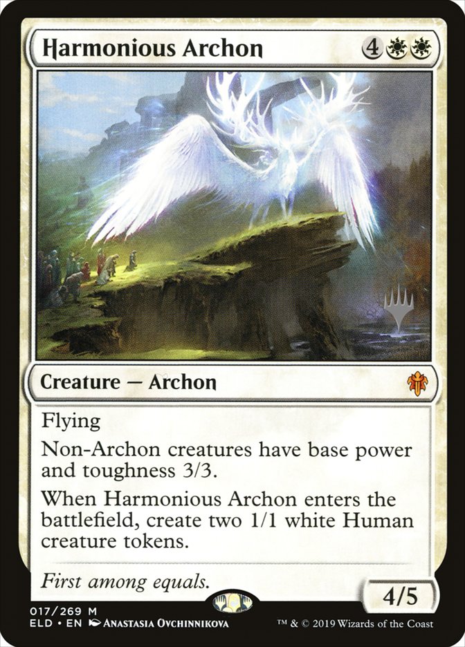 Harmonious Archon (Promo Pack) [Throne of Eldraine Promos] | Cracking-Singles