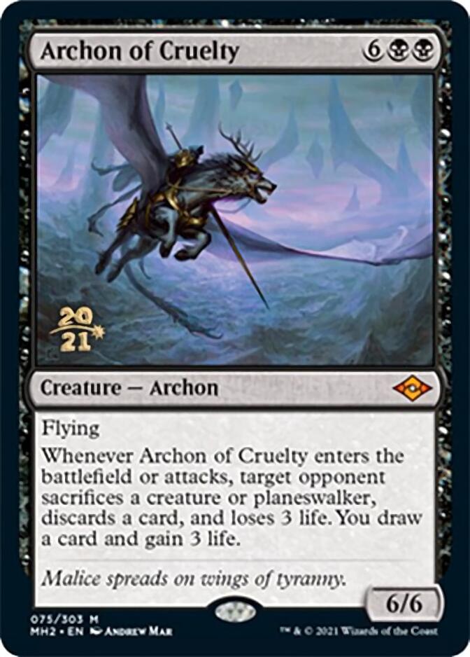 Archon of Cruelty [Modern Horizons 2 Prerelease Promos] | Cracking-Singles