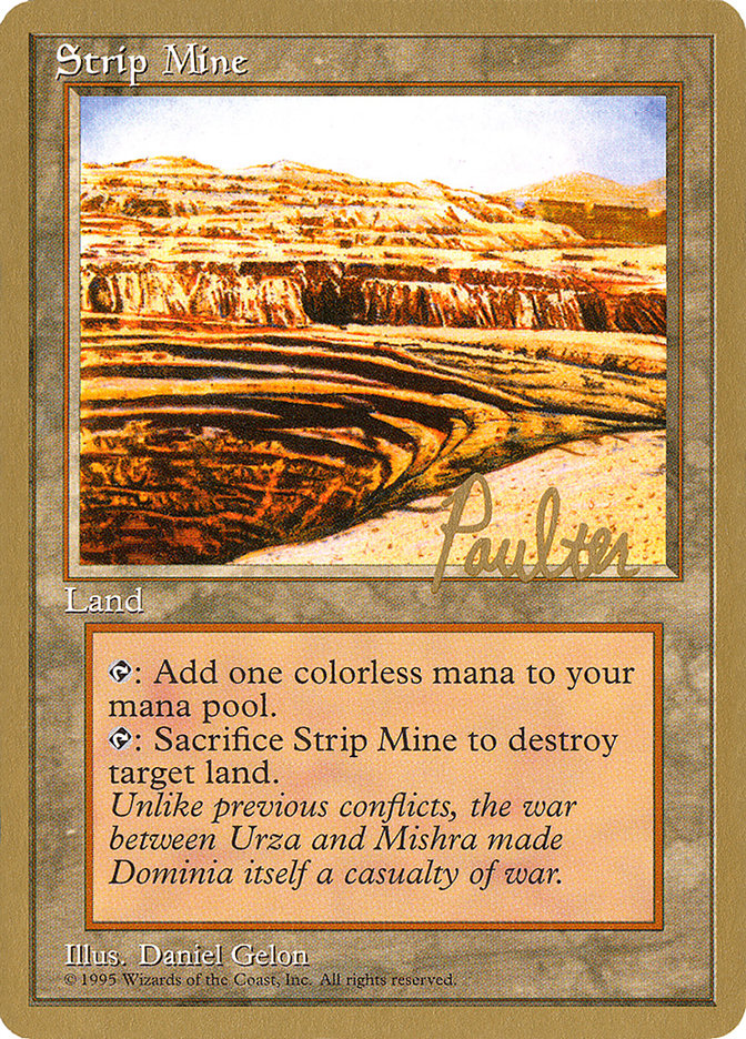 Strip Mine (Preston Poulter) [Pro Tour Collector Set] | Cracking-Singles