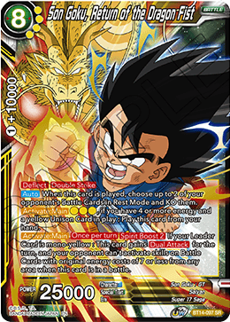 Son Goku, Return of the Dragon Fist (BT14-097) [Cross Spirits] | Cracking-Singles