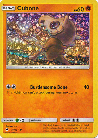 Cubone (57/131) (General Mills Promo) [Sun & Moon: Forbidden Light] | Cracking-Singles