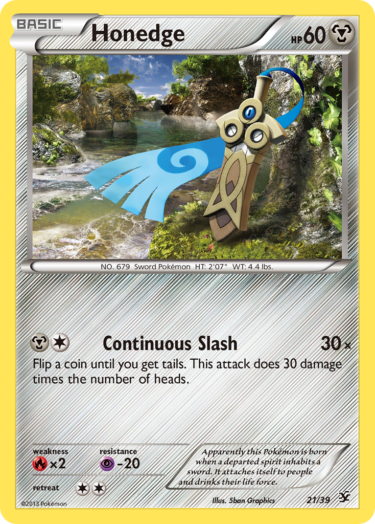 Honedge (21/39) [XY: Kalos Starter Set] | Cracking-Singles