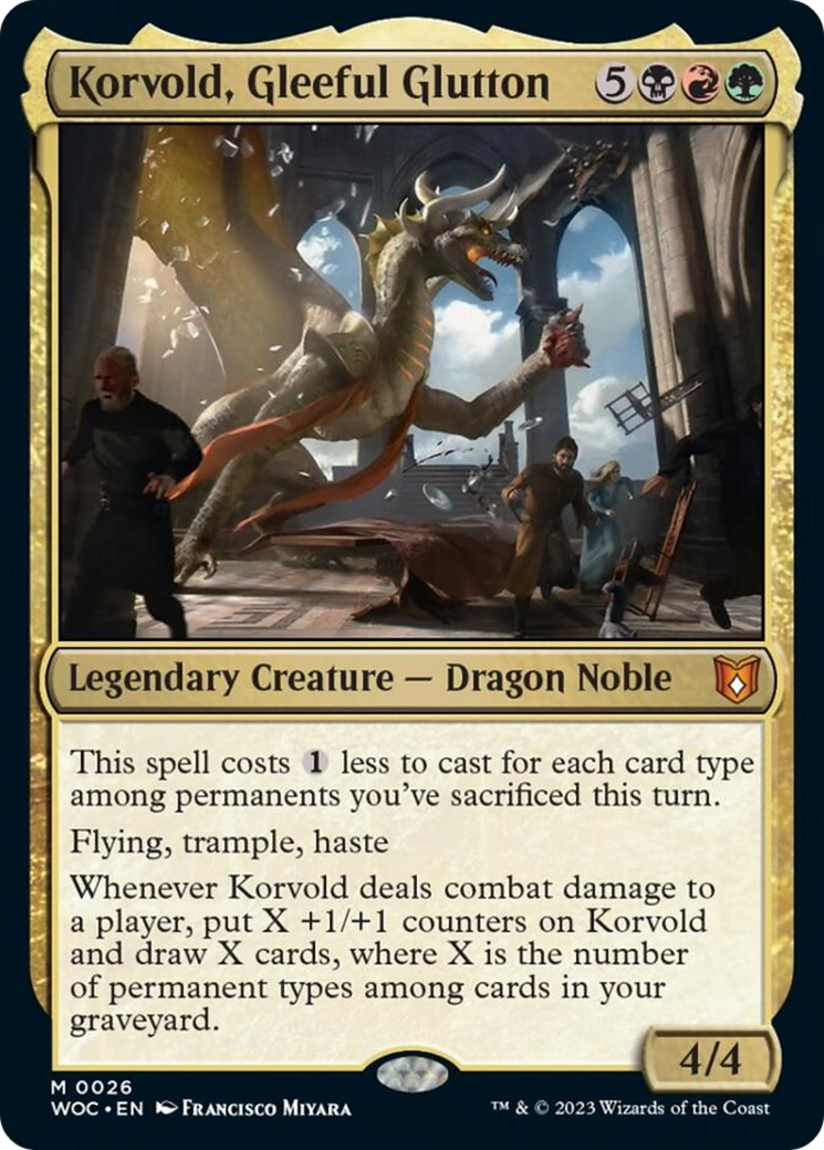 Korvold, Gleeful Glutton [Wilds of Eldraine Commander] | Cracking-Singles