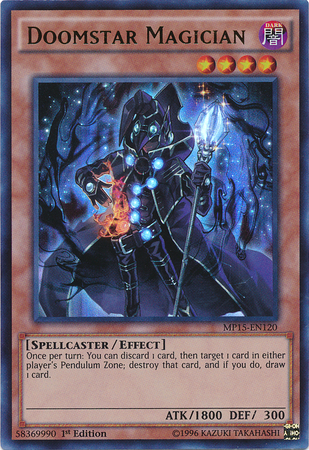 Doomstar Magician [MP15-EN120] Ultra Rare | Cracking-Singles