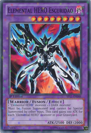 Elemental Hero Escuridao [SP13-EN046] Starfoil Rare | Cracking-Singles