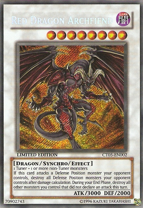 Red Dragon Archfiend [CT05-EN002] Secret Rare | Cracking-Singles