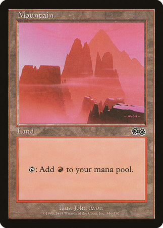 Mountain (346) [Urza's Saga] | Cracking-Singles