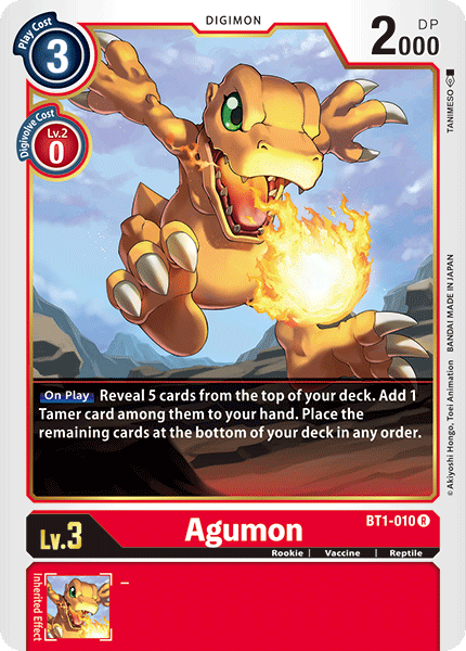 Agumon [BT1-010] [Release Special Booster Ver.1.0] | Cracking-Singles