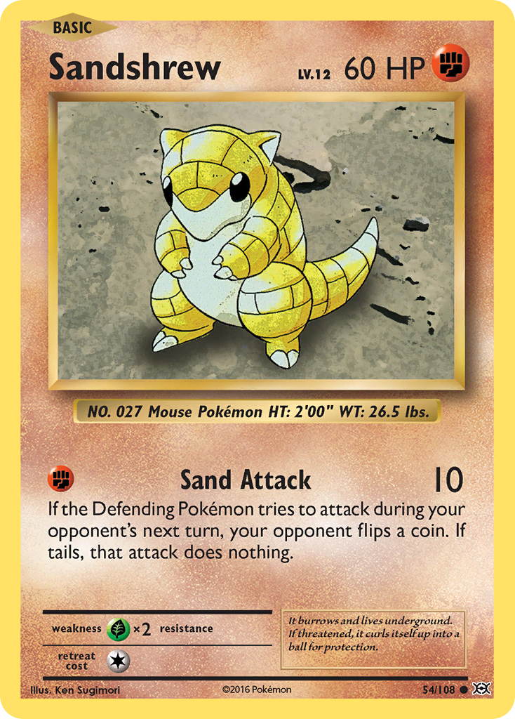 Sandshrew (54/108) [XY: Evolutions] | Cracking-Singles