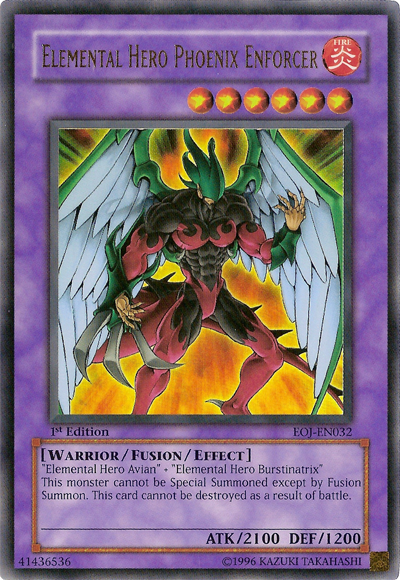 Elemental Hero Phoenix Enforcer [EOJ-EN032] Ultra Rare | Cracking-Singles