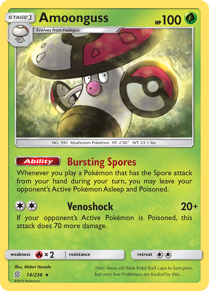 Amoonguss (14/236) [Sun & Moon: Unified Minds] | Cracking-Singles