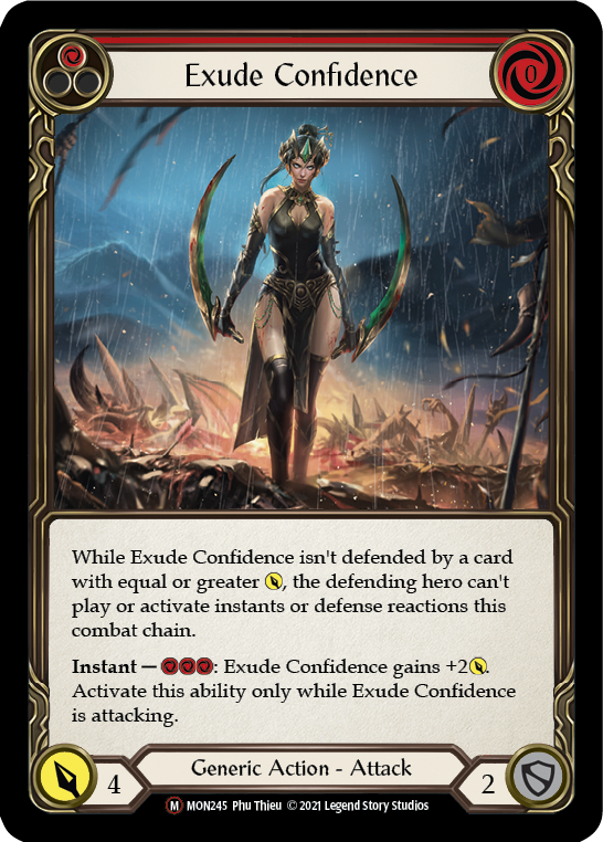 Exude Confidence (Rainbow Foil) [U-MON245-RF] Unlimited Rainbow Foil | Cracking-Singles