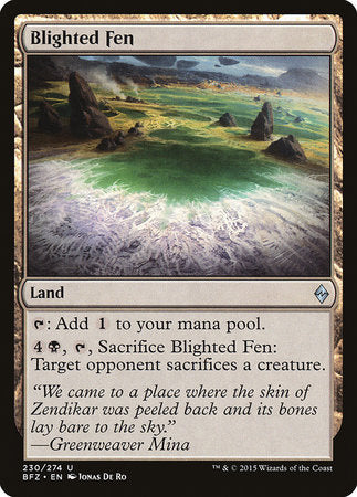 Blighted Fen [Battle for Zendikar] | Cracking-Singles