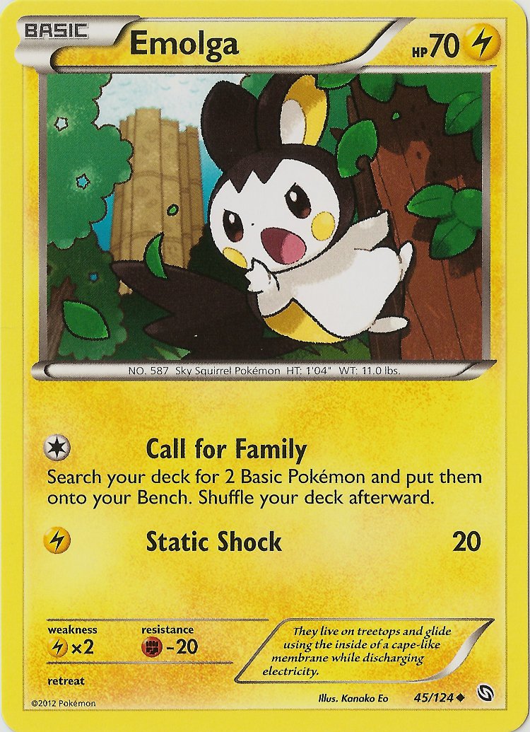 Emolga (45/124) [Black & White: Dragons Exalted] | Cracking-Singles