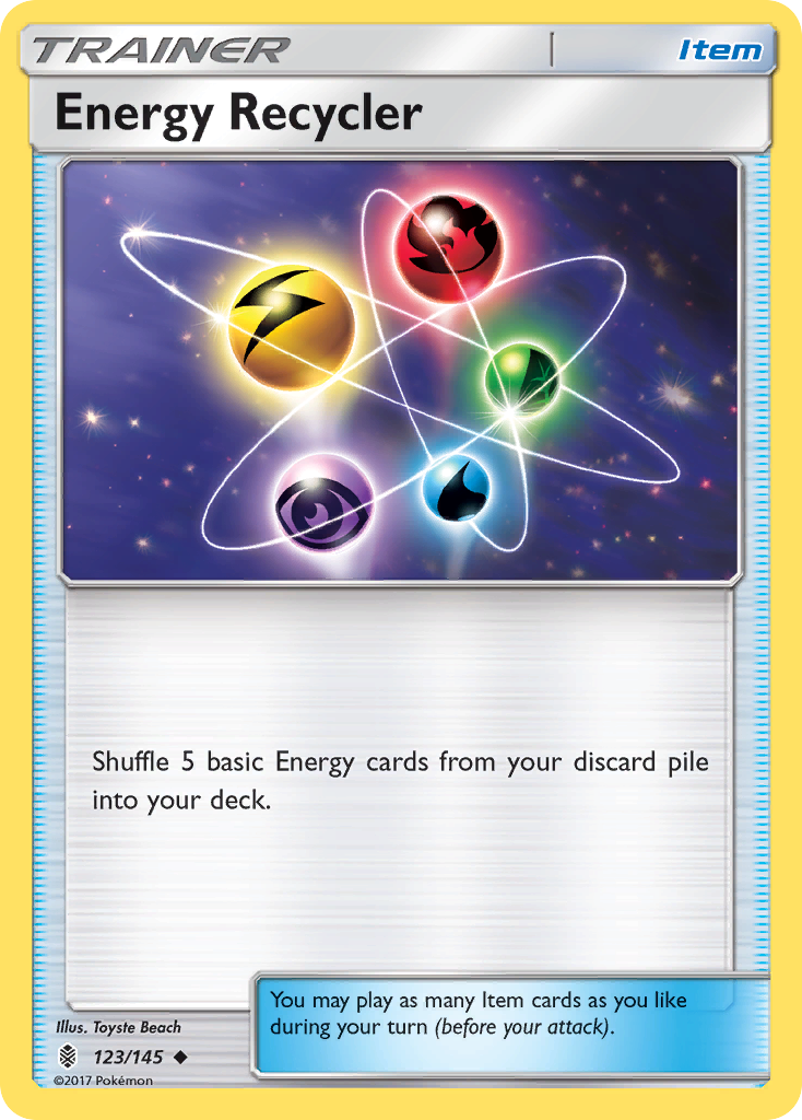 Energy Recycler (123/145) [Sun & Moon: Guardians Rising] | Cracking-Singles