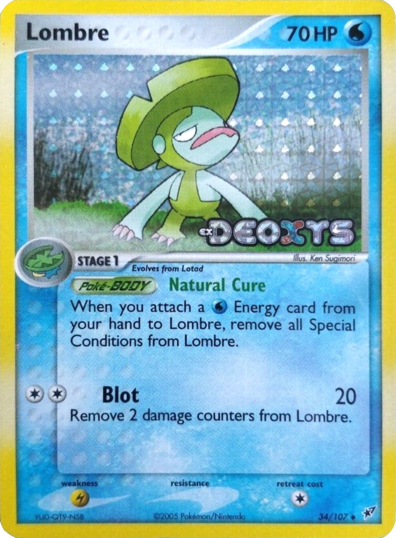 Lombre (34/107) (Stamped) [EX: Deoxys] | Cracking-Singles