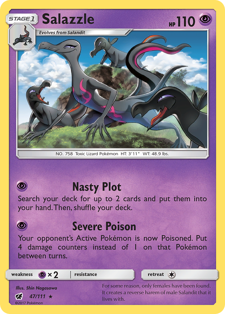 Salazzle (47/111) [Sun & Moon: Crimson Invasion] | Cracking-Singles