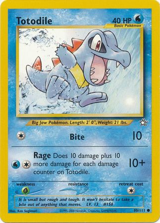 Totodile (80/111) [Neo Genesis Unlimited] | Cracking-Singles