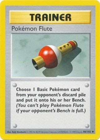 Pokemon Flute (86/102) [Base Set Shadowless Unlimited] | Cracking-Singles