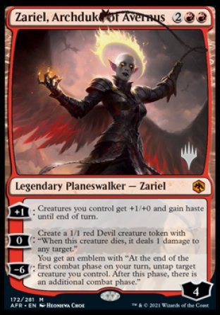 Zariel, Archduke of Avernus (Promo Pack) [Dungeons & Dragons: Adventures in the Forgotten Realms Promos] | Cracking-Singles