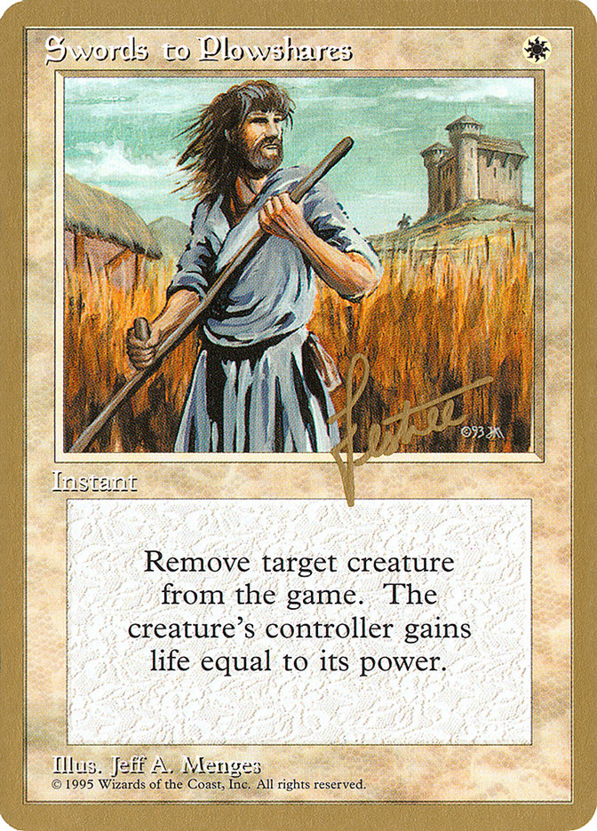 Swords to Plowshares (Bertrand Lestree) [Pro Tour Collector Set] | Cracking-Singles