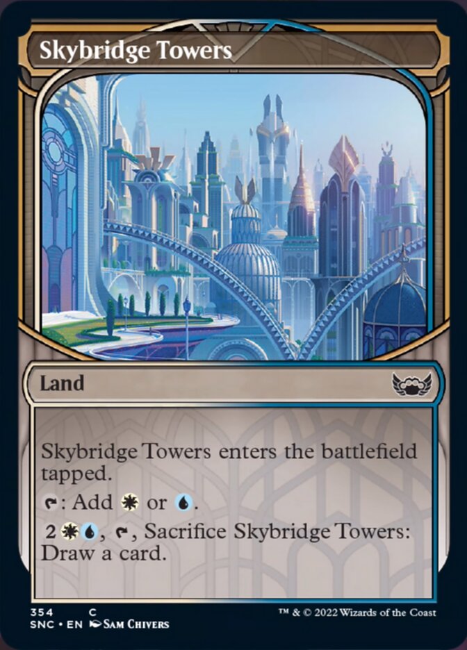 Skybridge Towers (Showcase Skyscraper) [Streets of New Capenna] | Cracking-Singles