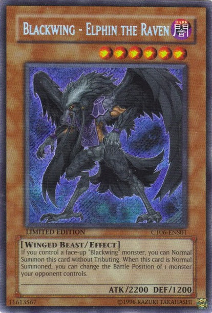 Blackwing - Elphin the Raven [CT06-ENS01] Secret Rare | Cracking-Singles