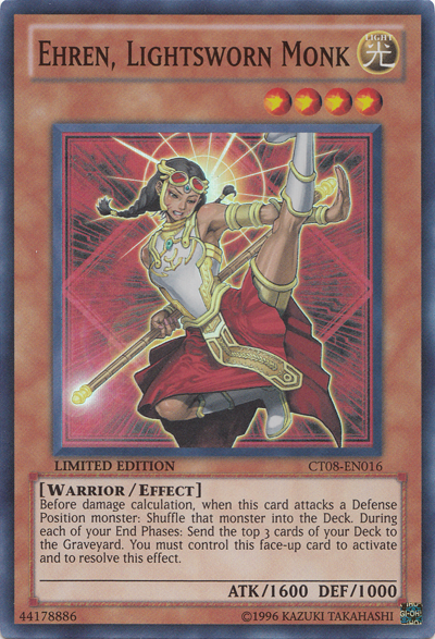 Ehren, Lightsworn Monk [CT08-EN016] Super Rare | Cracking-Singles