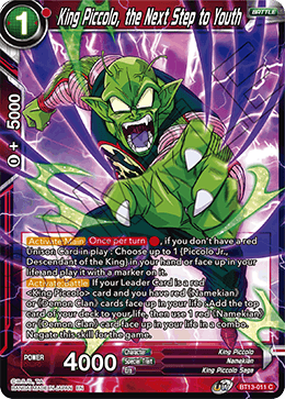 King Piccolo, the Next Step to Youth (Common) [BT13-011] | Cracking-Singles