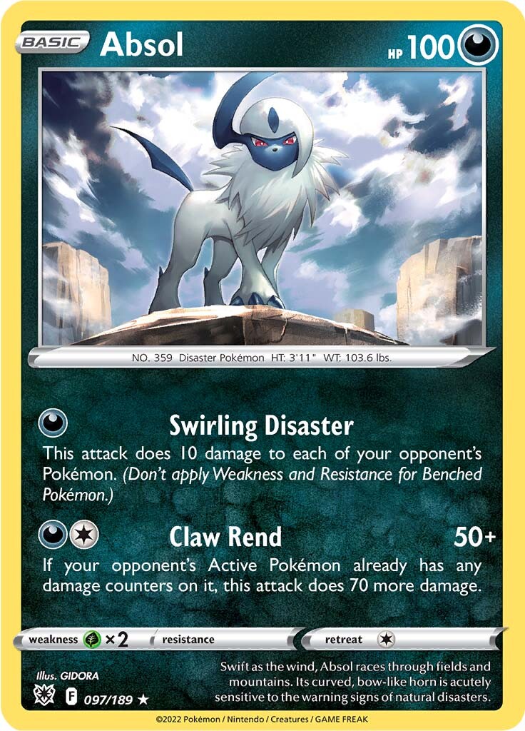 Absol (097/189) (Theme Deck Exclusive) [Sword & Shield: Astral Radiance] | Cracking-Singles