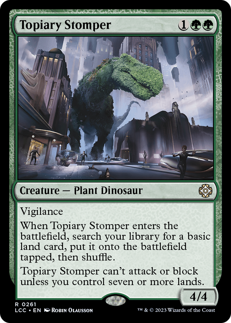 Topiary Stomper [The Lost Caverns of Ixalan Commander] | Cracking-Singles