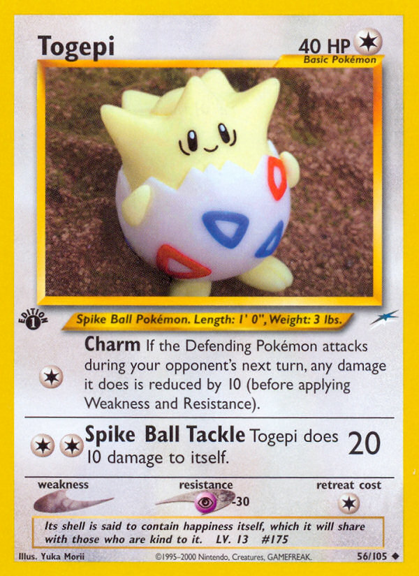 Togepi (56/105) [Neo Destiny 1st Edition] | Cracking-Singles