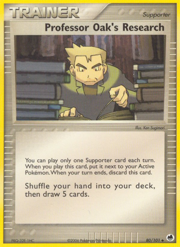 Professor Oak's Research (80/101) [EX: Dragon Frontiers] | Cracking-Singles