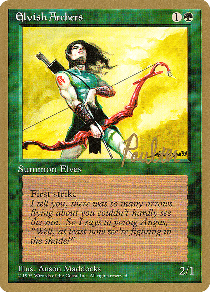 Elvish Archers (Preston Poulter) [Pro Tour Collector Set] | Cracking-Singles