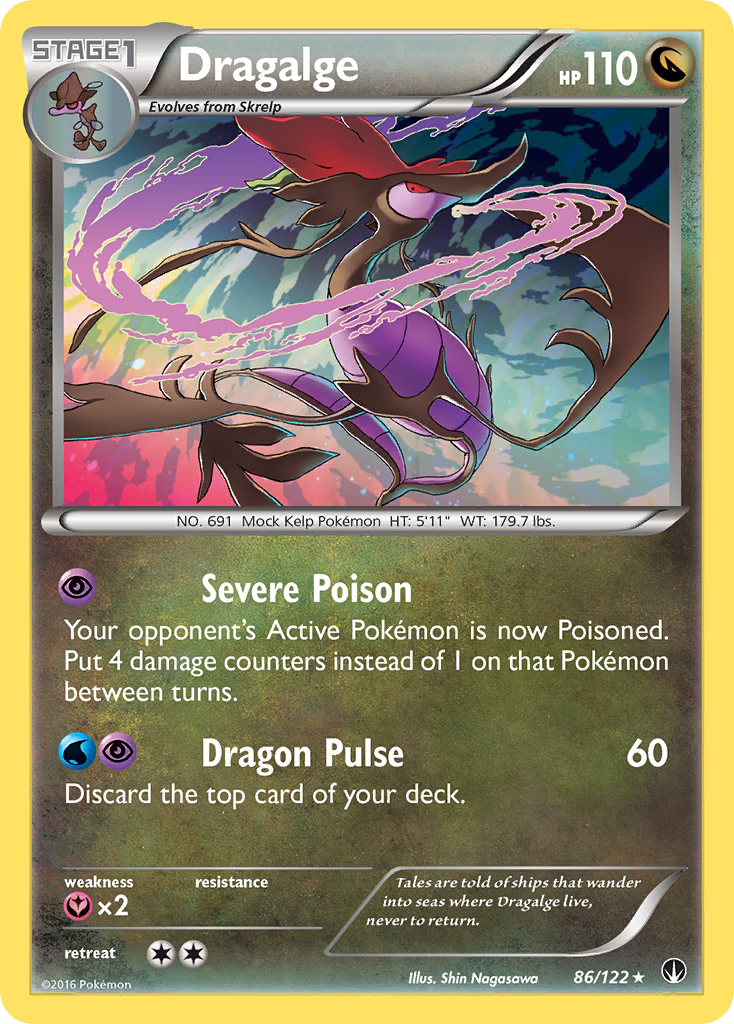 Dragalge (86/122) [XY: BREAKpoint] | Cracking-Singles