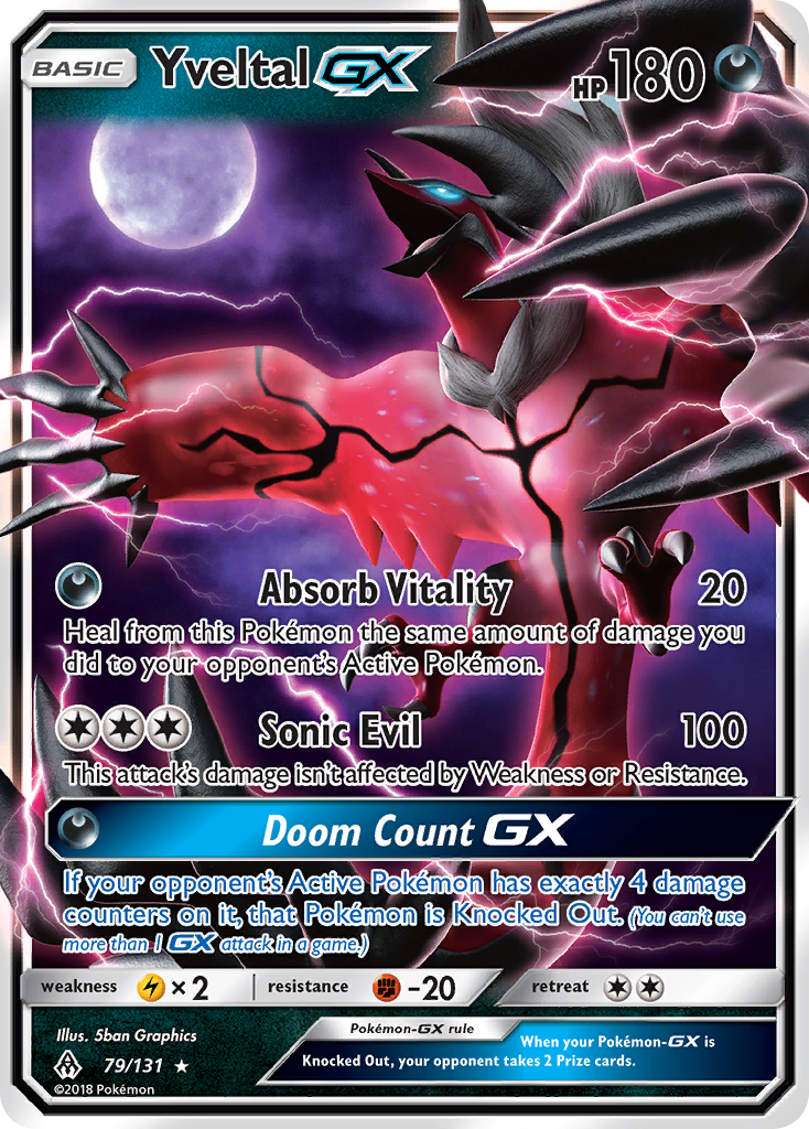 Yveltal GX (79/131) [Sun & Moon: Forbidden Light] | Cracking-Singles