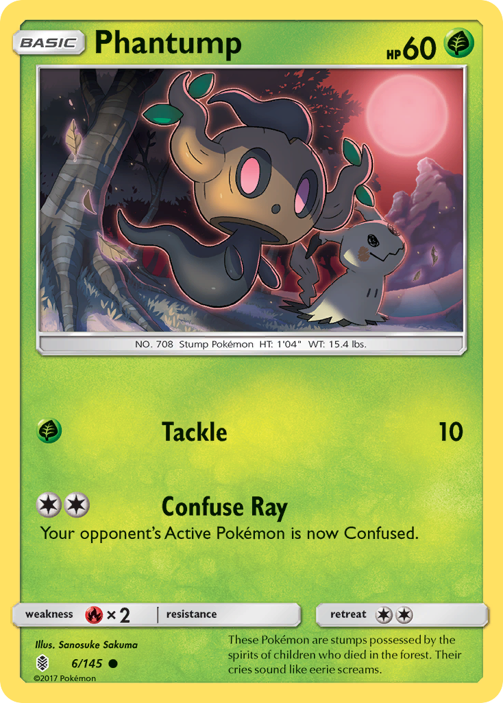 Phantump (6/145) [Sun & Moon: Guardians Rising] | Cracking-Singles