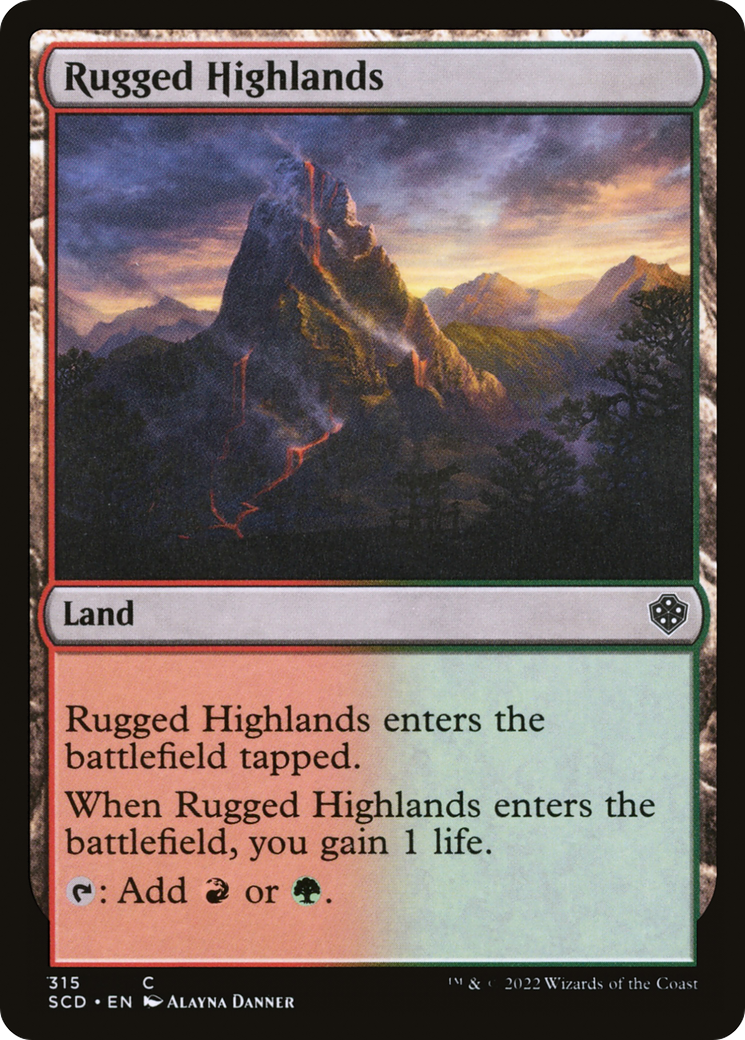 Rugged Highlands [Starter Commander Decks] | Cracking-Singles