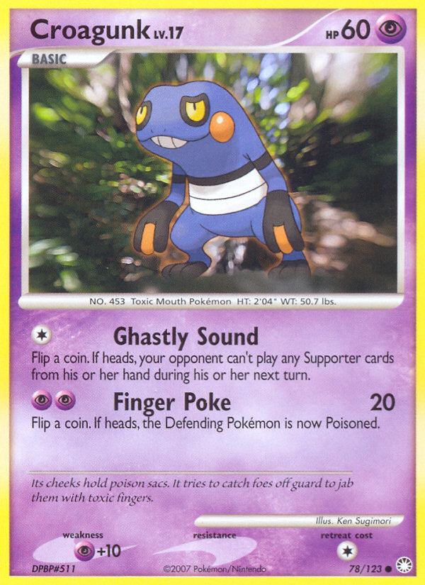 Croagunk (78/123) [Diamond & Pearl: Mysterious Treasures] | Cracking-Singles