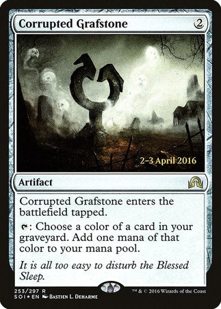 Corrupted Grafstone [Shadows over Innistrad Promos] | Cracking-Singles