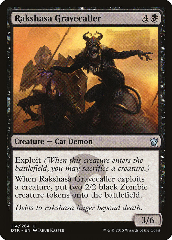 Rakshasa Gravecaller [Dragons of Tarkir] | Cracking-Singles