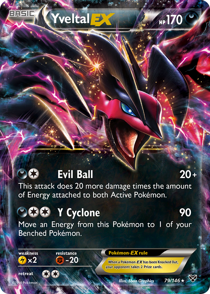 Yveltal EX (79/146) [XY: Base Set] | Cracking-Singles