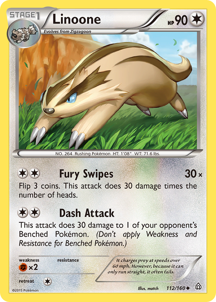 Linoone (112/160) [XY: Primal Clash] | Cracking-Singles