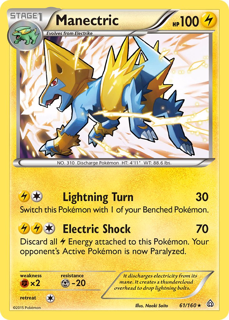 Manectric (61/160) (Theme Deck Exclusive) [XY: Primal Clash] | Cracking-Singles