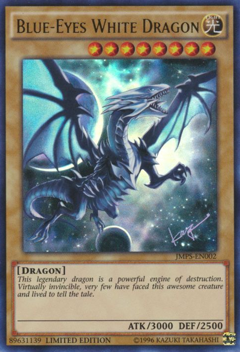 Blue-Eyes White Dragon [JMPS-EN002] Ultra Rare | Cracking-Singles