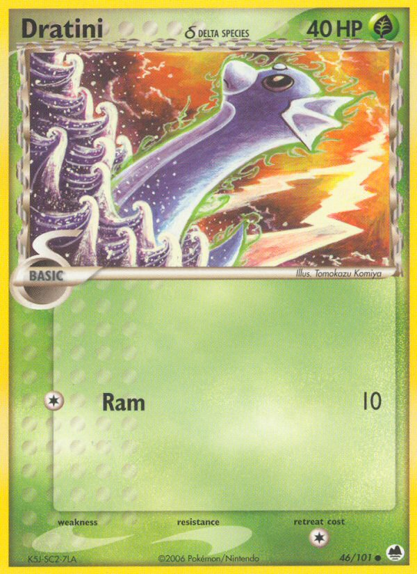 Dratini (46/101) (Delta Species) [EX: Dragon Frontiers] | Cracking-Singles